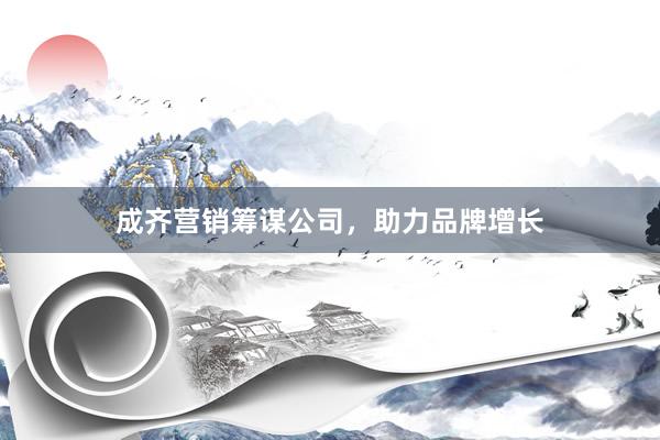 成齐营销筹谋公司，助力品牌增长